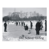 TOP Curling Old School Postcards
