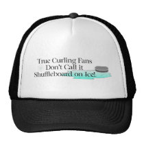 TOP Curling Slogan Trucker Hats