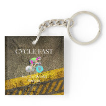 TOP Cycle Fast Acrylic Key Chain