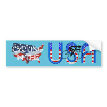 TOP Cycling in the USA Bumper Stickers
