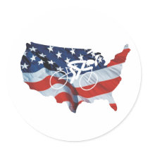 TOP Cycling in the USA Stickers