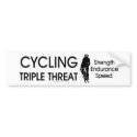 TOP Cycling Triple Threat bumper stickers