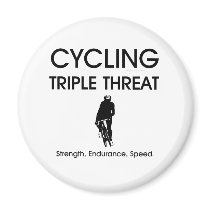 TOP Cycling Triple Threat Refrigerator Magnet