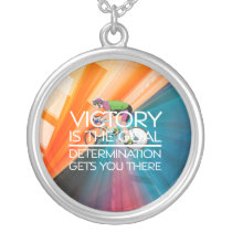 TOP Cycling Victory Slogan Custom Necklace
