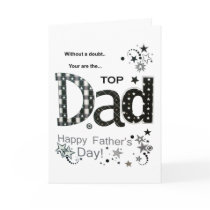 Top Dad Father's Day Greeting Card
