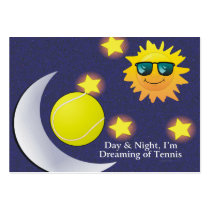 TOP Day Night Tennis business cards by teepossible TOP Day Night Tennis business cards