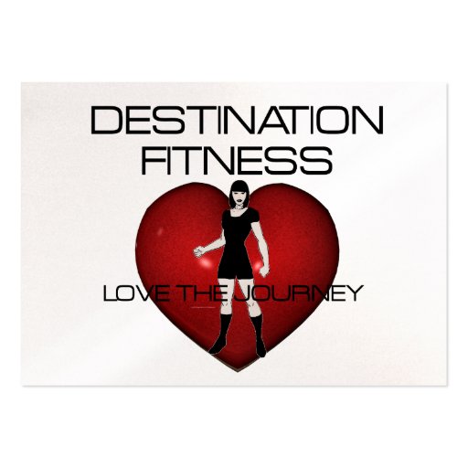 TOP Destination Fitness Business Cards (front side)