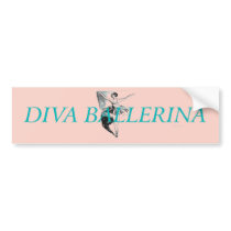 TOP Diva Ballerina bumper stickers by teepossible TOP Diva Ballerina bumper stickers