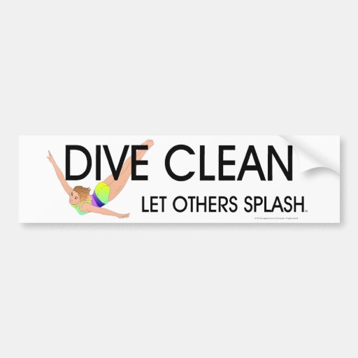 TOP Dive Clean Bumper Sticker