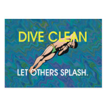 TOP Dive Clean Business Card Templates