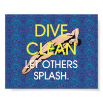 TOP Dive Clean posters by teepossible TOP Dive Clean posters