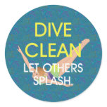 TOP Dive Clean Sticker