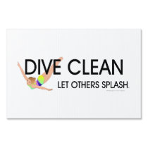 TOP Dive Clean Yard Signs