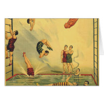 TOP Diving Old School Greeting Card