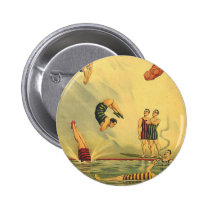 TOP Diving Old School Pinback Buttons
