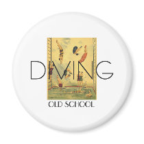 TOP Diving Old School Refrigerator Magnet