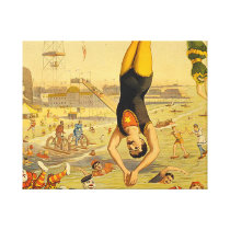 TOP Diving Slogan Stretched Canvas Prints