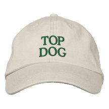Top Dog Embroidered Baseball Caps