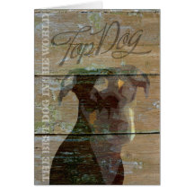 Top Dog Greeting Card Template