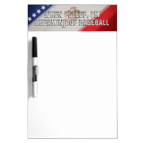 TOP Dreaming of Baseball Dry Erase Whiteboard