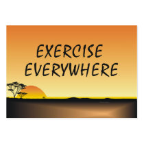 TOP Exercise Everywhere Business Card Templates