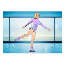 TOP Figure Skating Girl Business Card Template