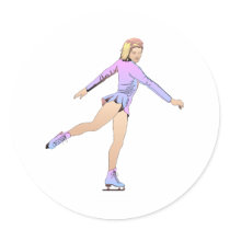 TOP Figure Skating Girl Stickers