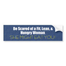 TOP Fit Lean Hungry bumper stickers by teepossible TOP Fit Lean Hungry bumper stickers