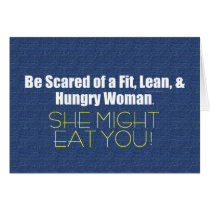 TOP Fit Lean Hungry cards by teepossible TOP Fit Lean Hungry cards