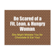 TOP Fit Lean Hungry postcards by teepossible TOP Fit Lean Hungry postcards