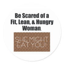 TOP Fit Lean Hungry stickers by teepossible TOP Fit Lean Hungry stickers