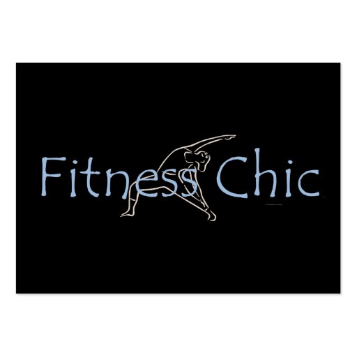 TOP Fitness Chic Business Card Templates (front side)