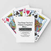 TOP Fitness Competitor Bicycle Poker Cards