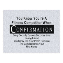 TOP Fitness Competitor Postcards