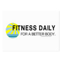 TOP Fitness Daily business cards by teepossible TOP Fitness Daily business cards