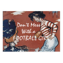 TOP Football Girl Business Cards