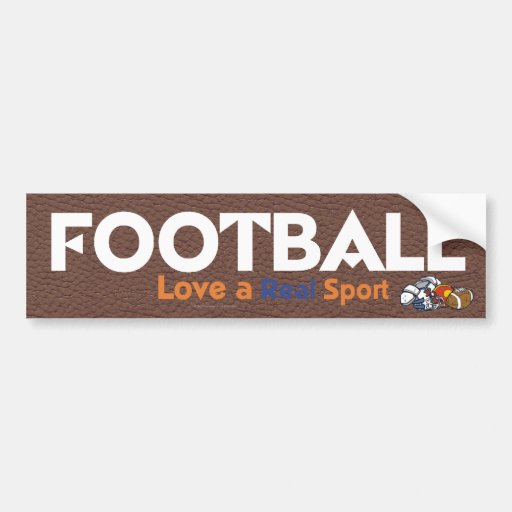TOP Football Real Sport Car Bumper Sticker Zazzle