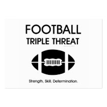 TOP Football Triple Threat business cards by teepossible TOP Football Triple Threat business cards