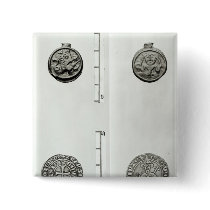 Top: Gaulish Coin of the Remes  obverse Pins