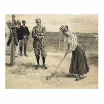 TOP Golf Girl Photo Cutout