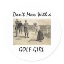 TOP Golf Girl Sticker