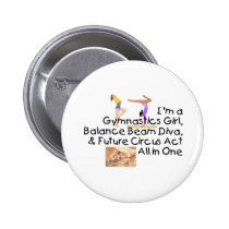 TOP Gymnastics All in One Pinback Button