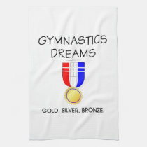 TOP Gymnastics Dreams kitchen towels