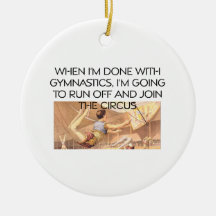 TOP Gymnastics Humor Christmas Tree Ornament