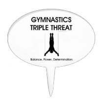 TOP Gymnastics Triple (M) Cake Topper
