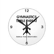TOP Gymnastics Triple (M) wall clocks