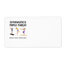 TOP Gymnastics Triple Threat Shipping Label
