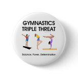 TOP Gymnastics Triple Threat (W) buttons