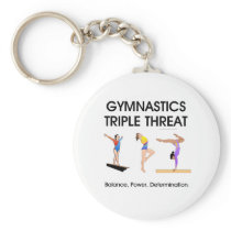 TOP Gymnastics Triple Threat (W) Keychain