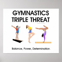 TOP Gymnastics Triple Threat (W) Posters